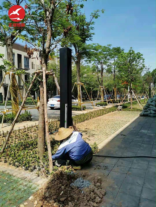 海南省三亚市海波十九巷现代景观灯