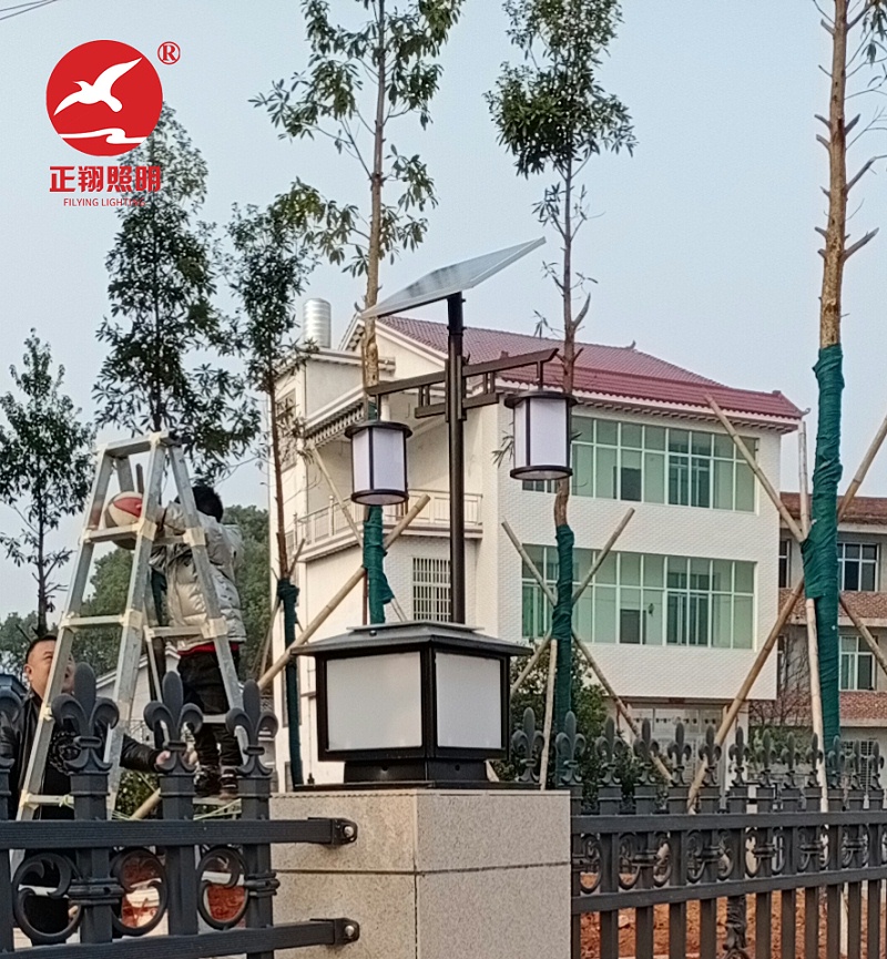 湖南株洲新农村中式太阳能庭院灯