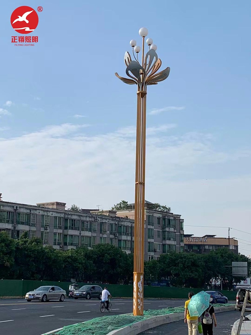 重庆市政道路玉兰灯安装